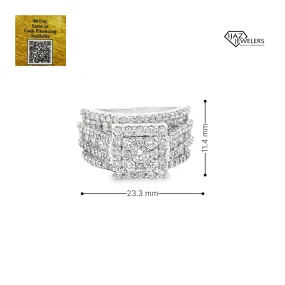 10K White Gold 2.87 CTW Ladies Wedding Ring