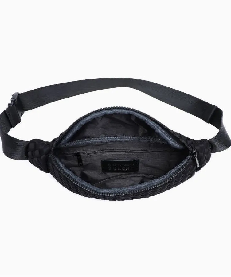 Aim High Neoprene Belt Bag - Black