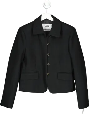 amr london Merino Wool Cardigan | Black UK 8