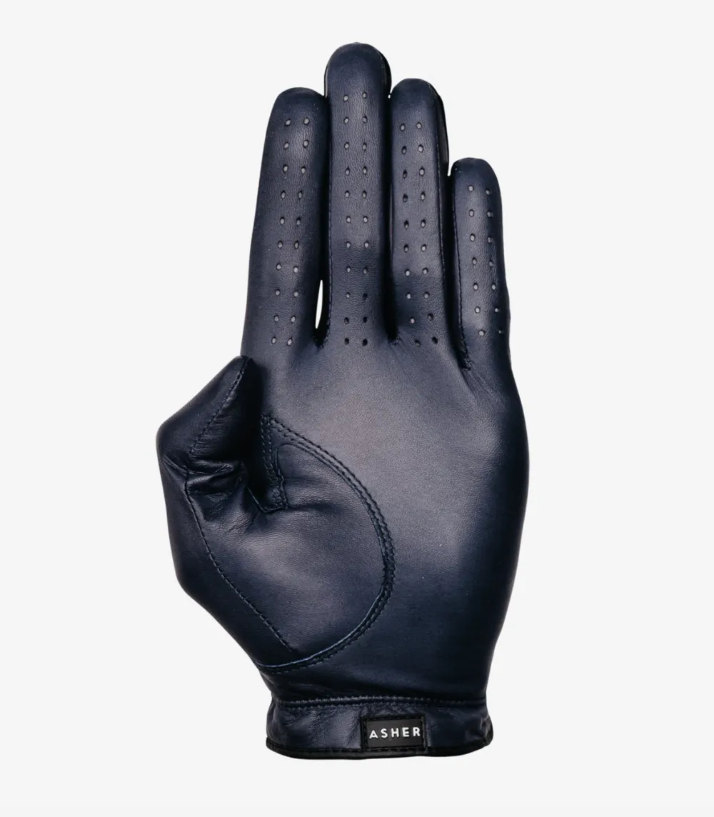 Asher Golf Glove - Navy Sueded