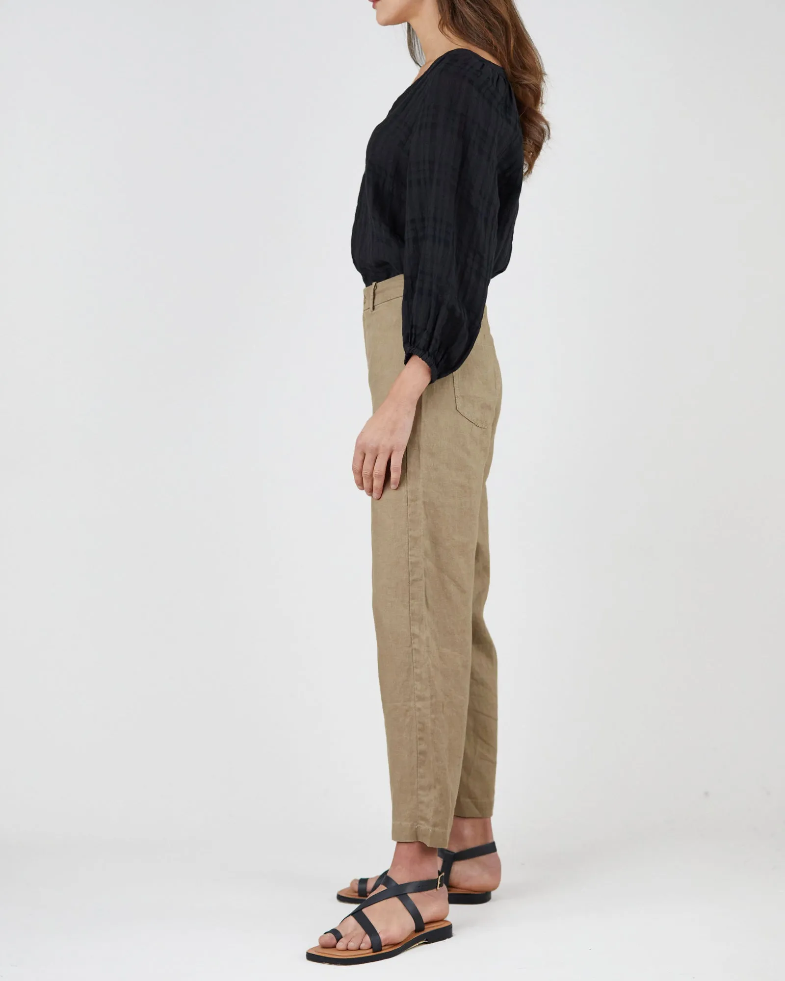 Barossa Linen Pant - Flaxen