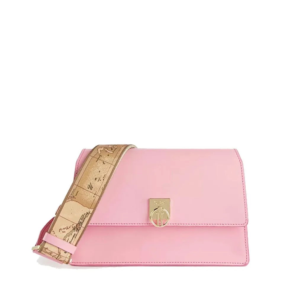 Borsa a Tracolla 1A Classe Alviero Martini linea Geo Summer Breeze in Pelle Rosa Bubble LA58