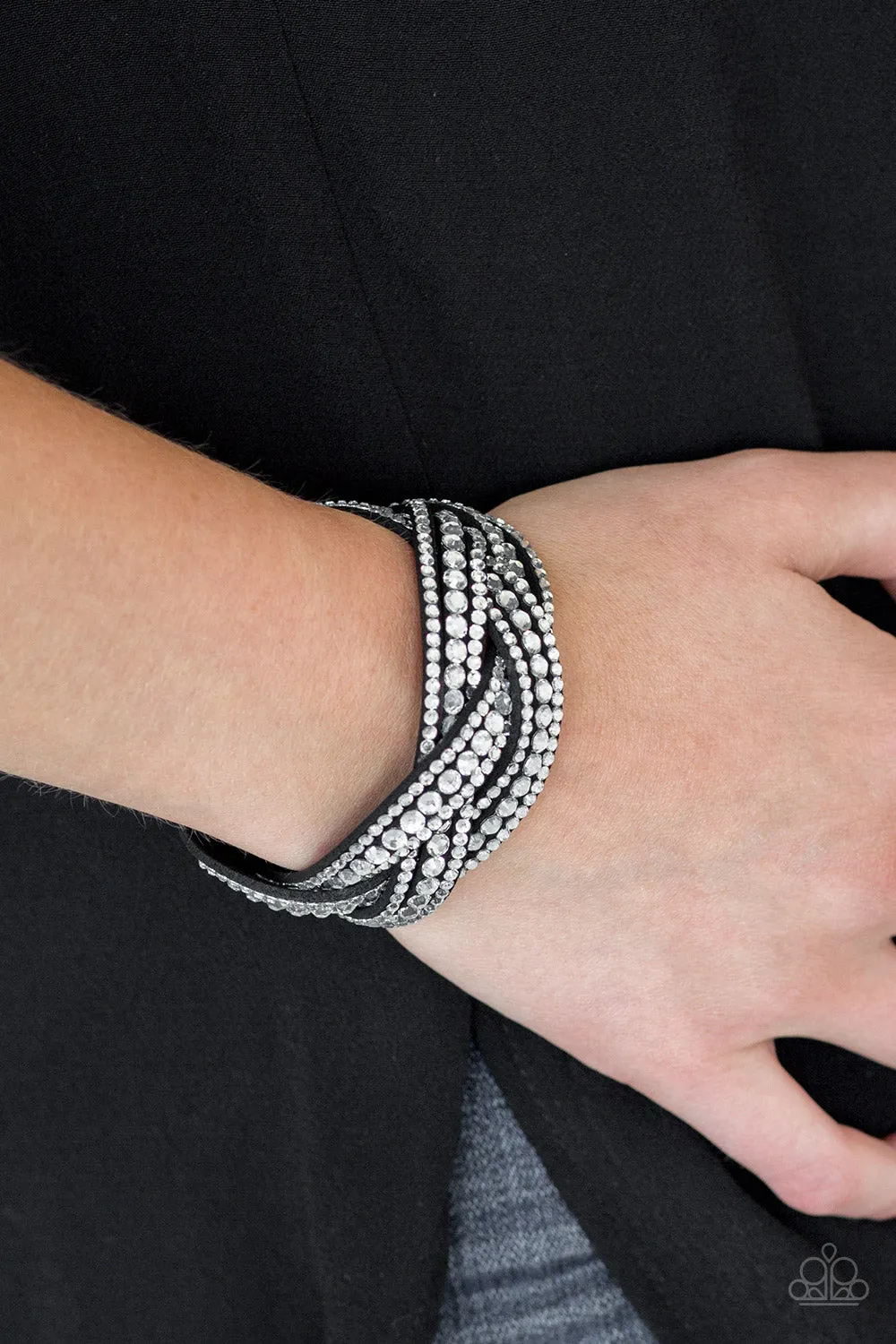 Bring On The Bling - Black Urban Bracelet