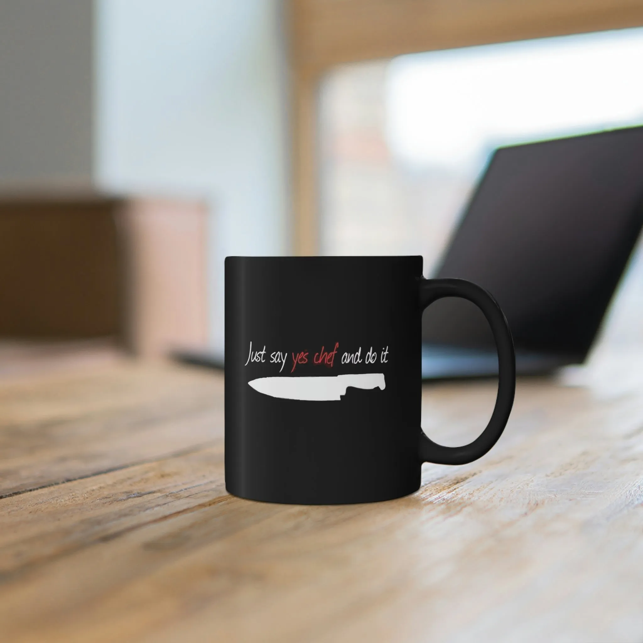 Chef Black Mug Design