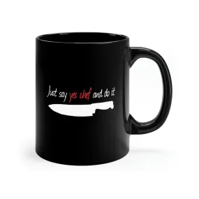 Chef Black Mug Design