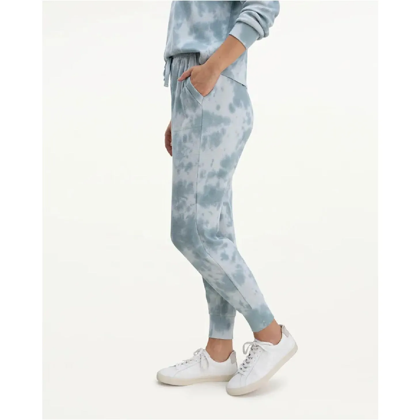 Cloud Thermal Tie Dye Jogger- Mint