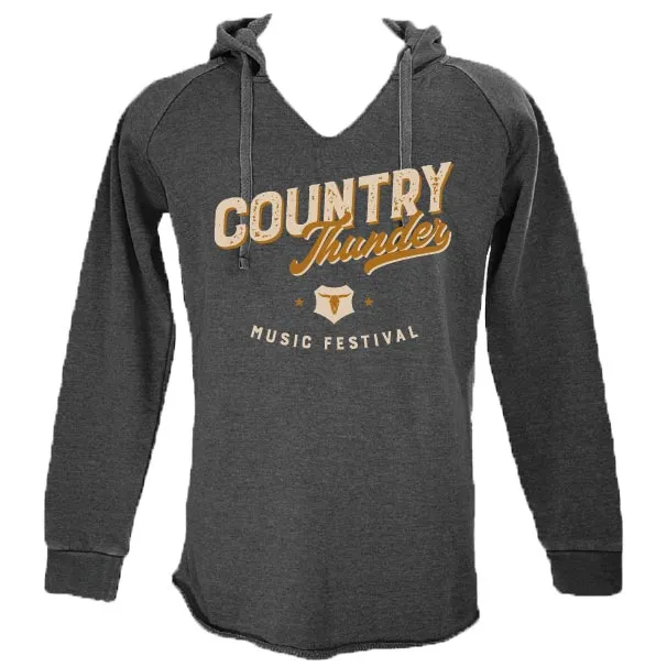 Country Thunder Women's Retro Logo Graphic Hoodie