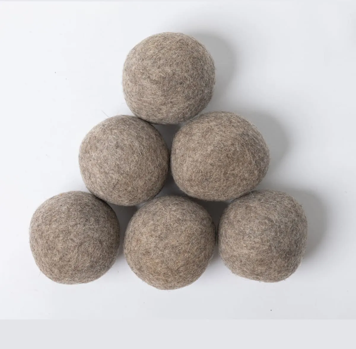 De Kulture Handmade Premium Grey Brown Dry Ball Eco Friendly Needle Felted Stuffed Ideal for Home Office Decoration Holiday Decor, 2x4x2.5 (LWH) Inches