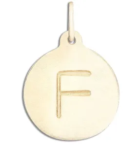 F Alphabet Charm