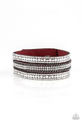 Fashion Fanatic Red Urban Wrap Bracelet - Paparazzi Accessories