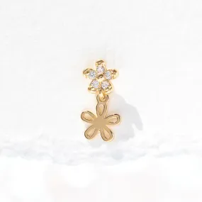 Fine Daisy Dangle Stud