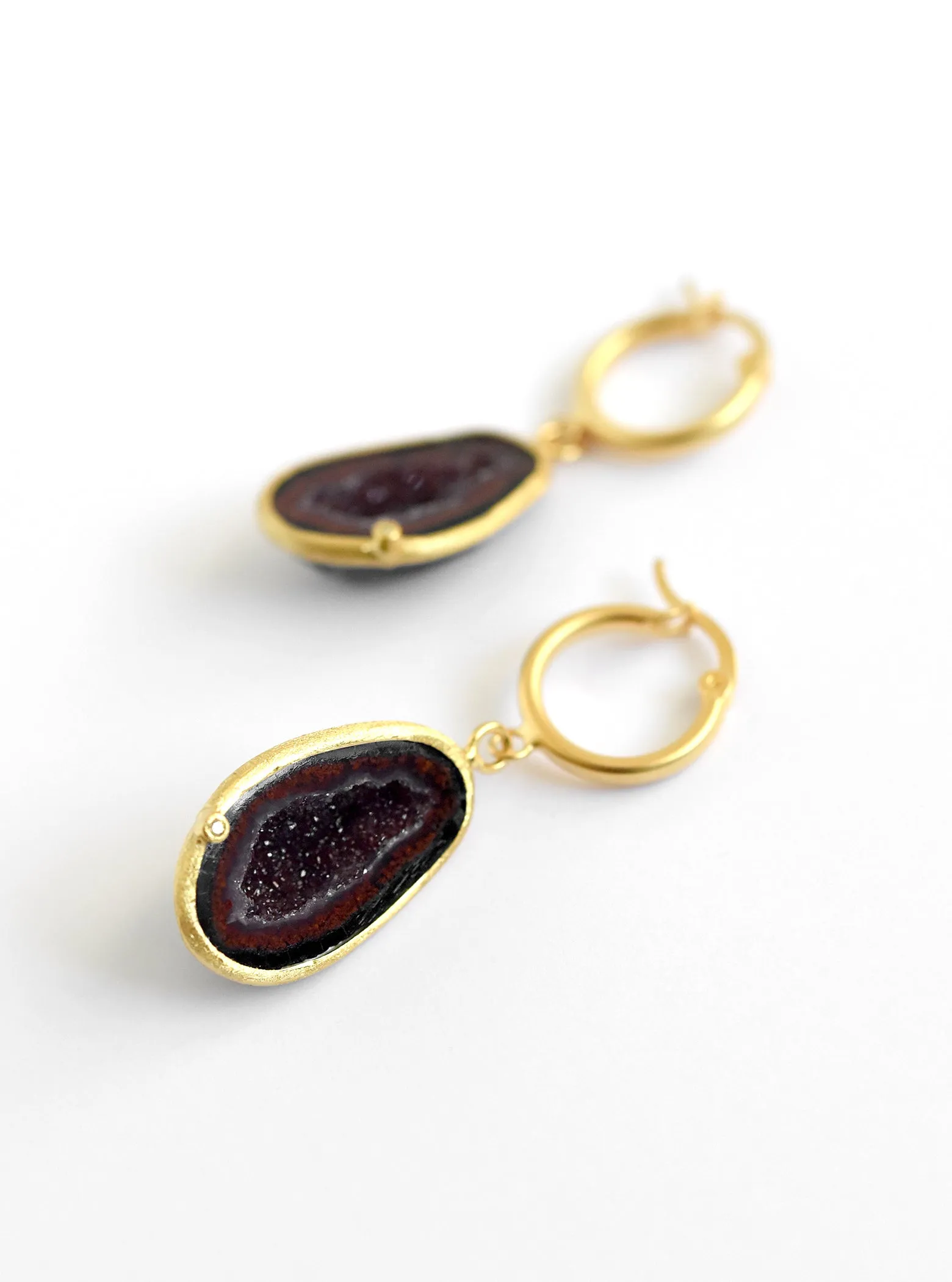 Geode Hoop Earrings