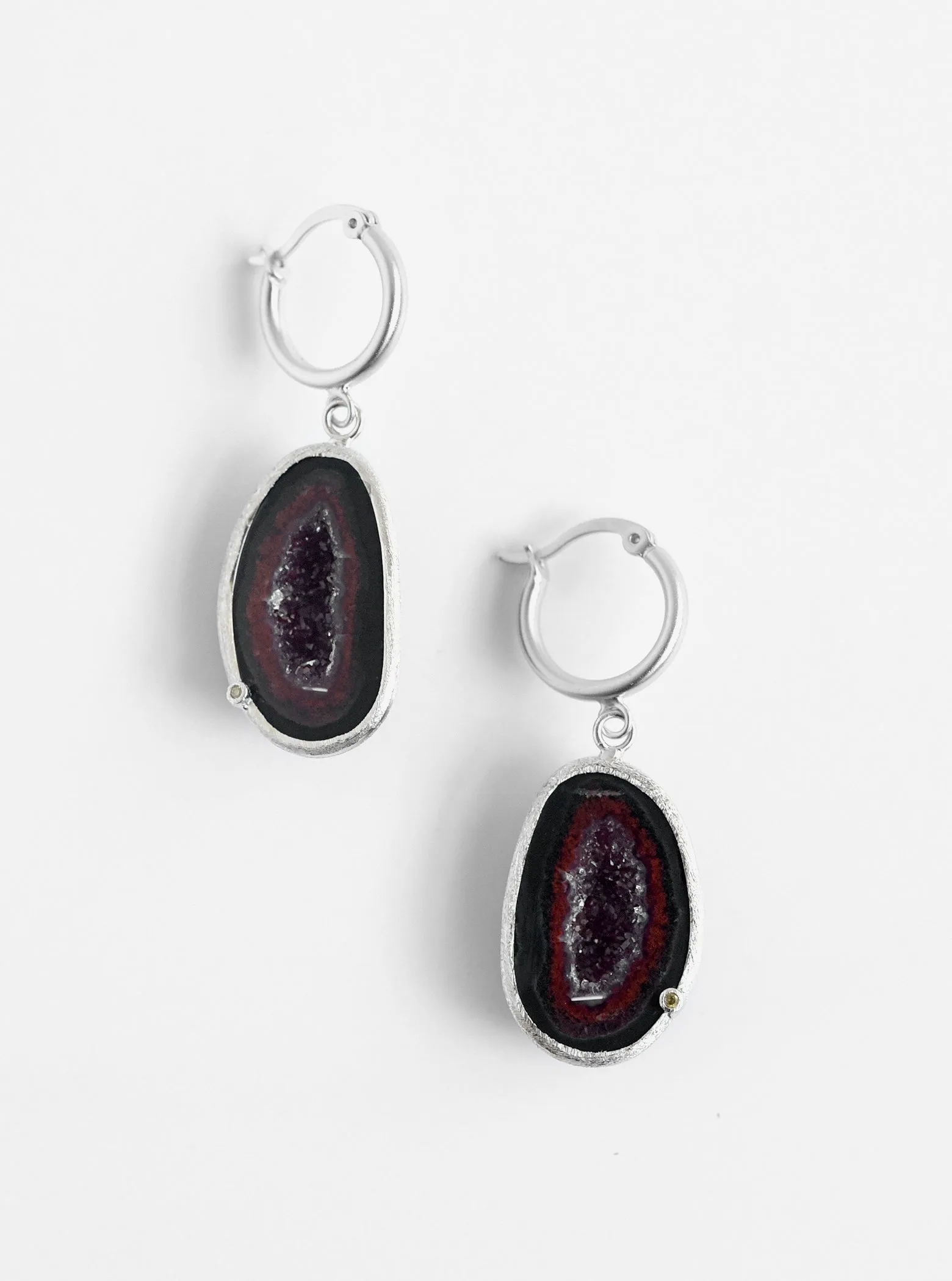 Geode Hoop Earrings