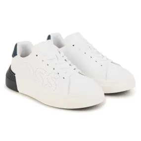 Hugo Boss Boys White Sneakers_J29357-10P