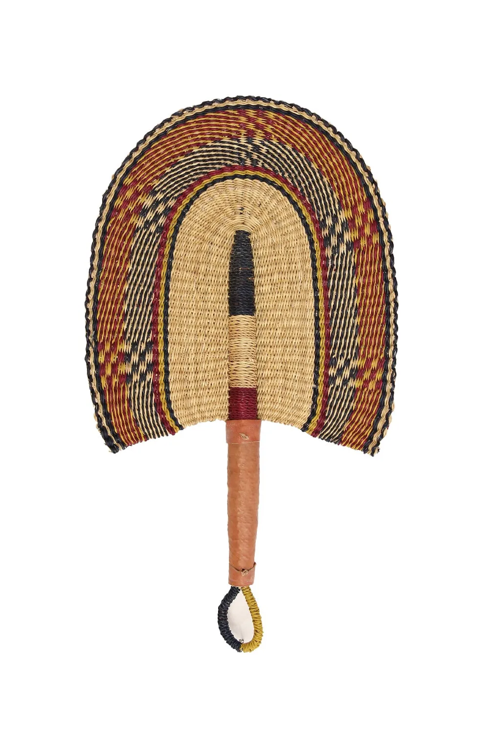 JUNGLE DIRECT ELEPHANT GRASS FAN NATURAL/BLUE/YELLOW/MAROON