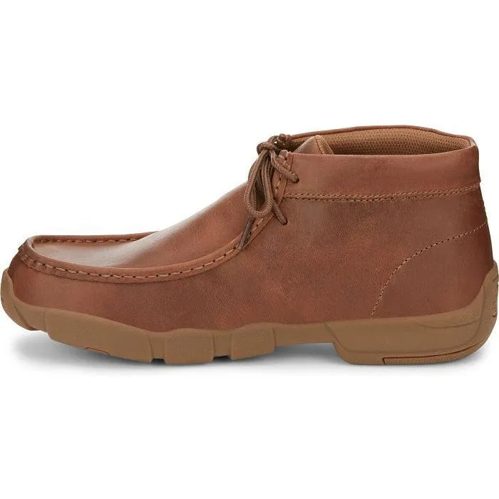 Justin Men's Cappie 4" Moc Toe Western Work Shoe -Sand Tan- SE241