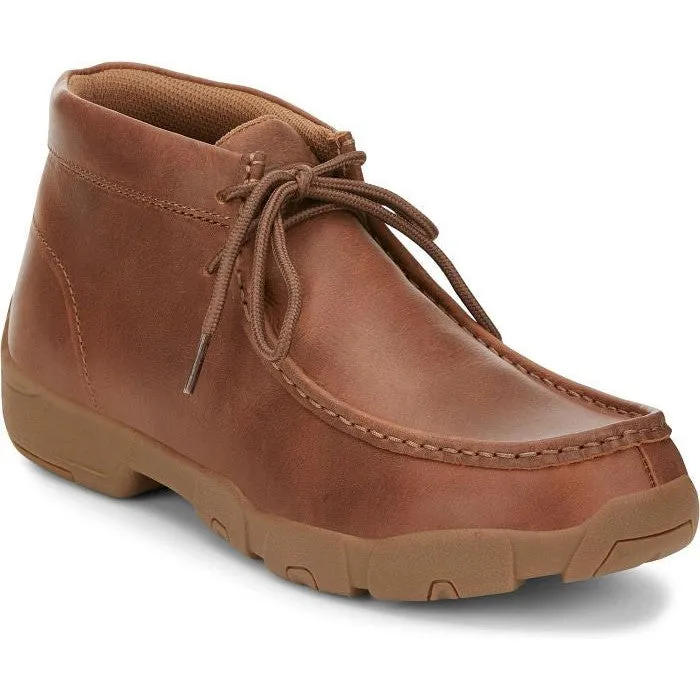 Justin Men's Cappie 4" Moc Toe Western Work Shoe -Sand Tan- SE241