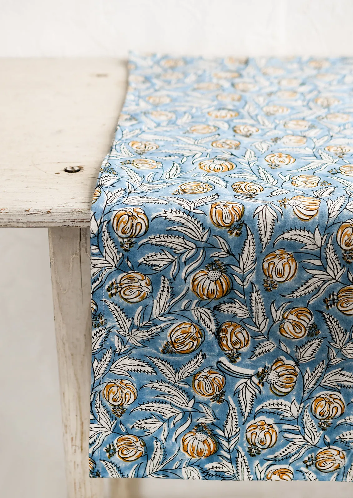 Marina Block Printed Tablecloth