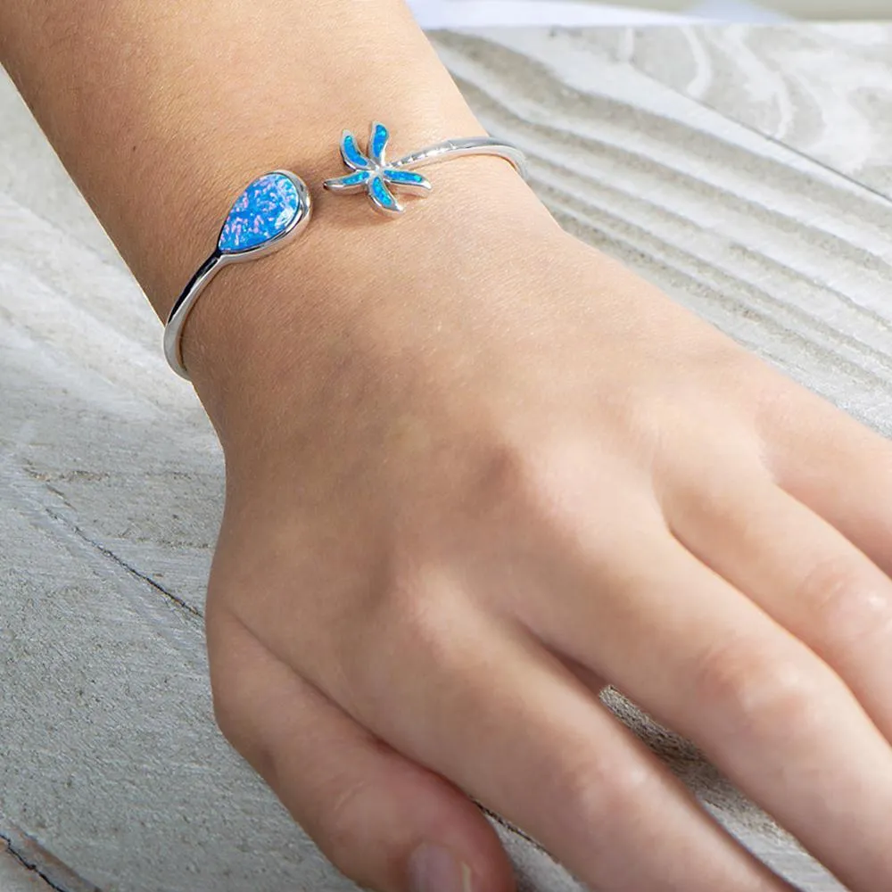 Opal Palm Tree Sleek Bangle