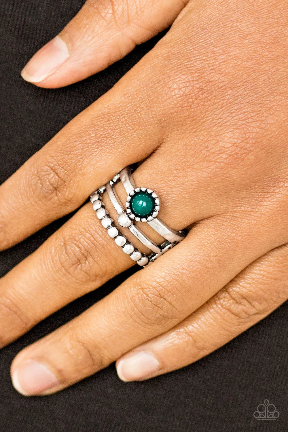 Paparazzi Summer Retreat Green Ring