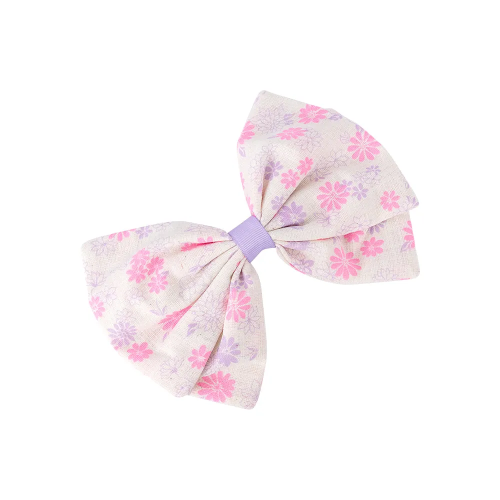 PASTEL FLOWER DOUBLE BOW