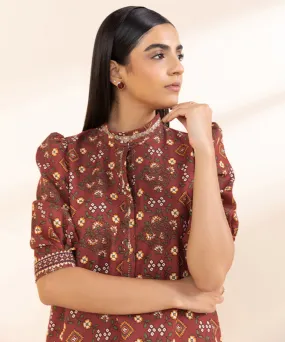 Printed Light Khaddar Shirt