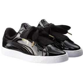 Puma women's sneakers Basket Heart Patent 363073 01 black