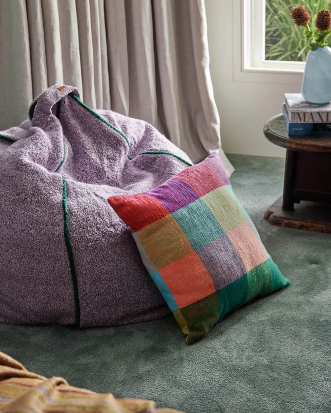 Rainbow Love Woven Cushion