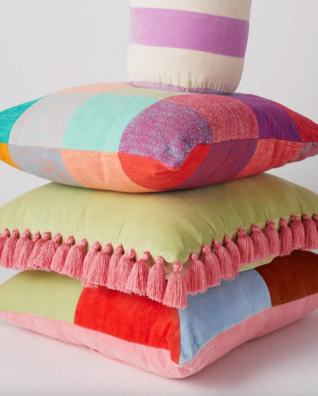 Rainbow Love Woven Cushion