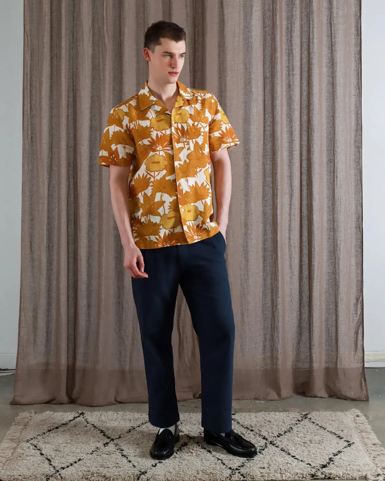 Selleck S/S Flower Collage Print Shirt