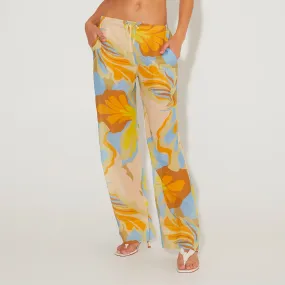 STEVIE PANT POOLSIDE PRINT