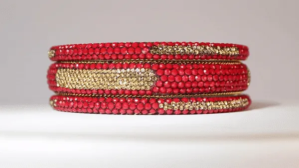 Sundar Bangles  Taj Red