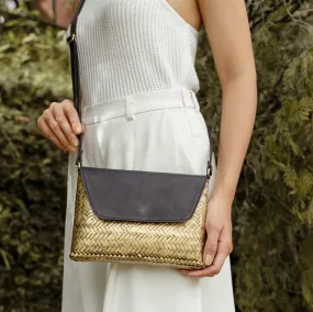 The Bamboo Clutch in Gold