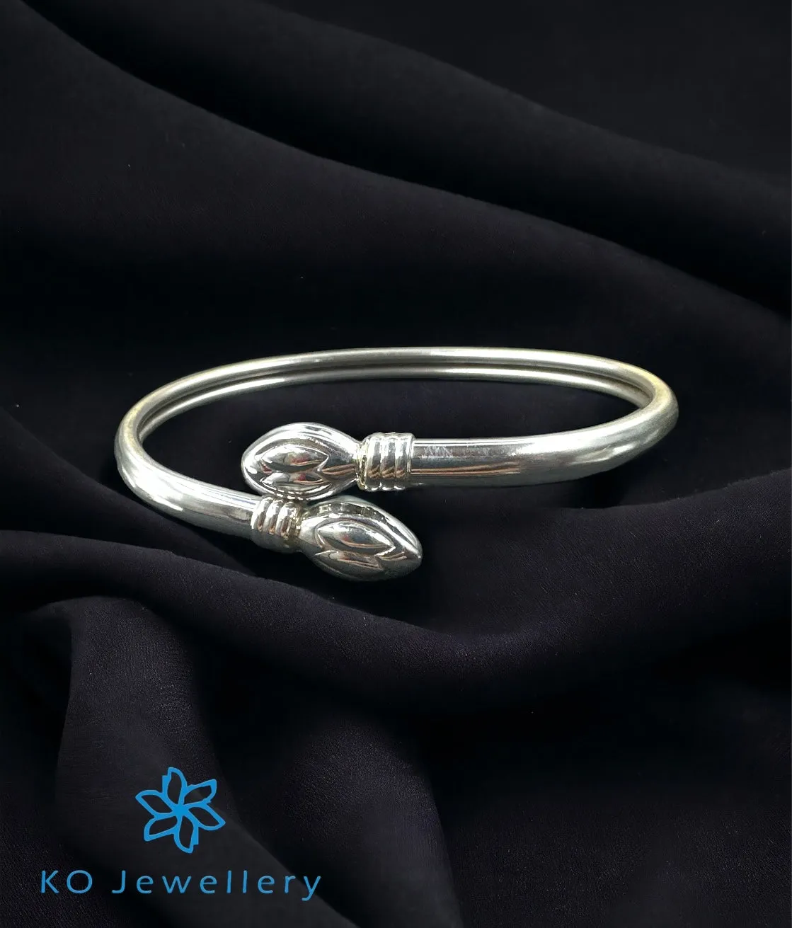 The Gabriel Silver Flexible Open Bracelet