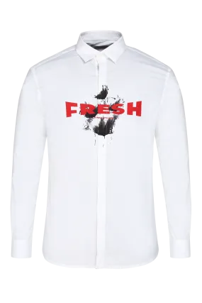 The Printed Cinematic Fresh Shirt in White