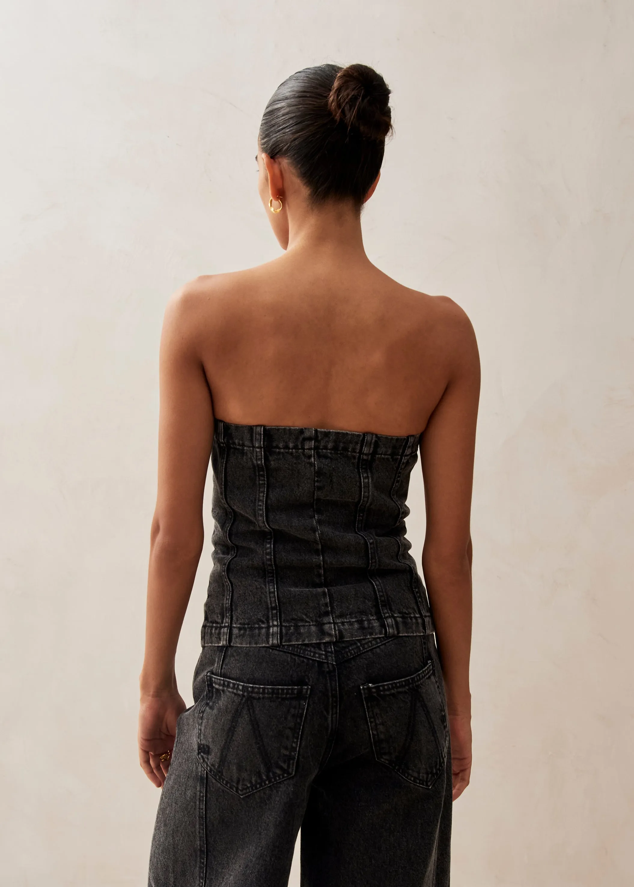 Troyes Black Denim Tank