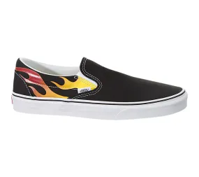 Vans UA Classic Slip-On (Flame) Black/Black/True White