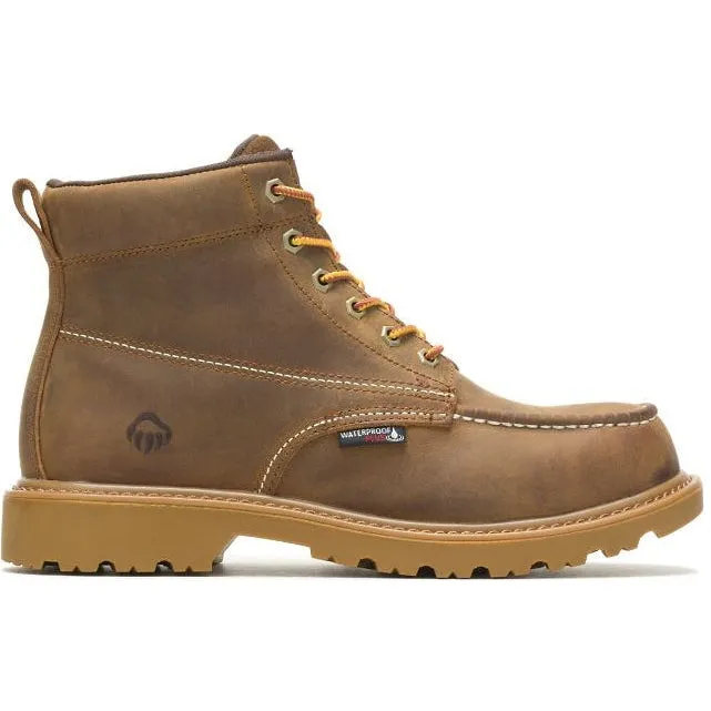 Wolverine Men's Floorhand 6 Steel Toe WP Work Boot -Tan- W221049